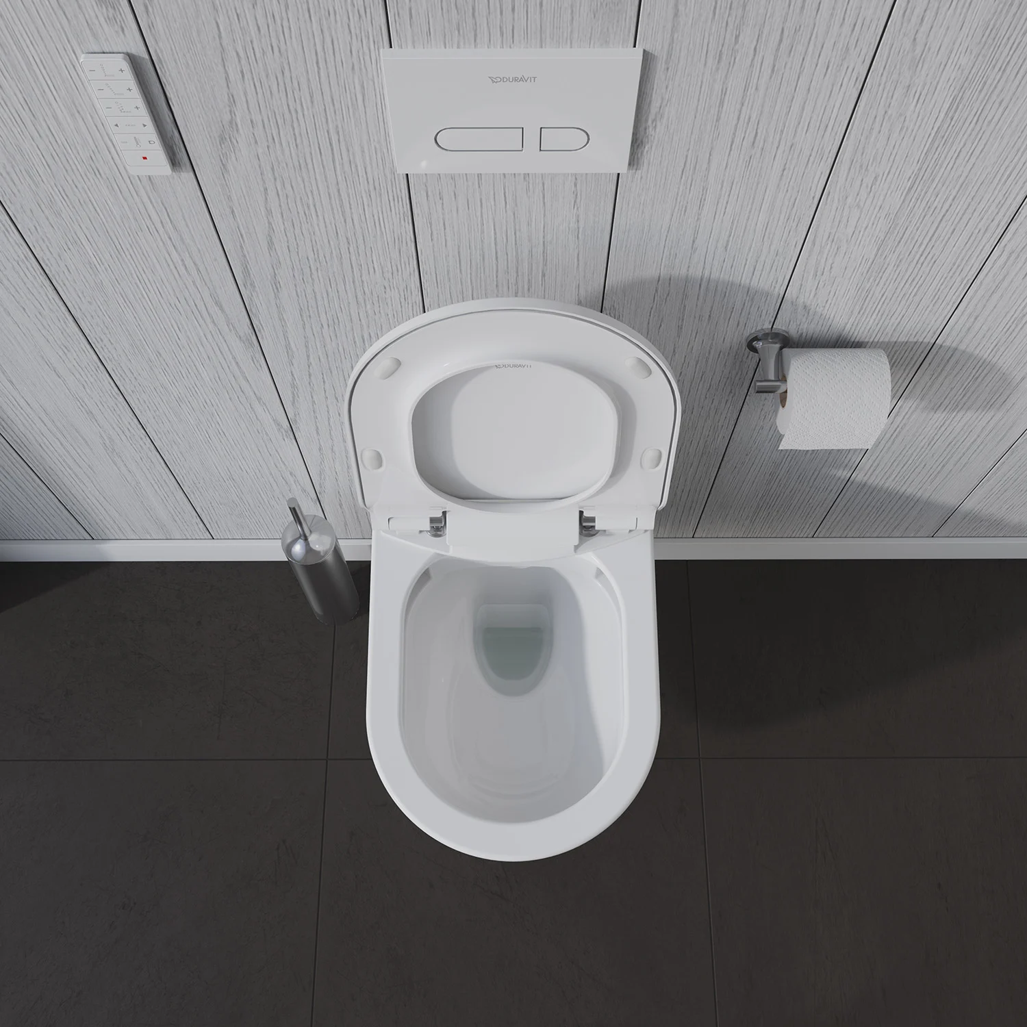 Toaleta podwieszana widziana z góry, Duravit