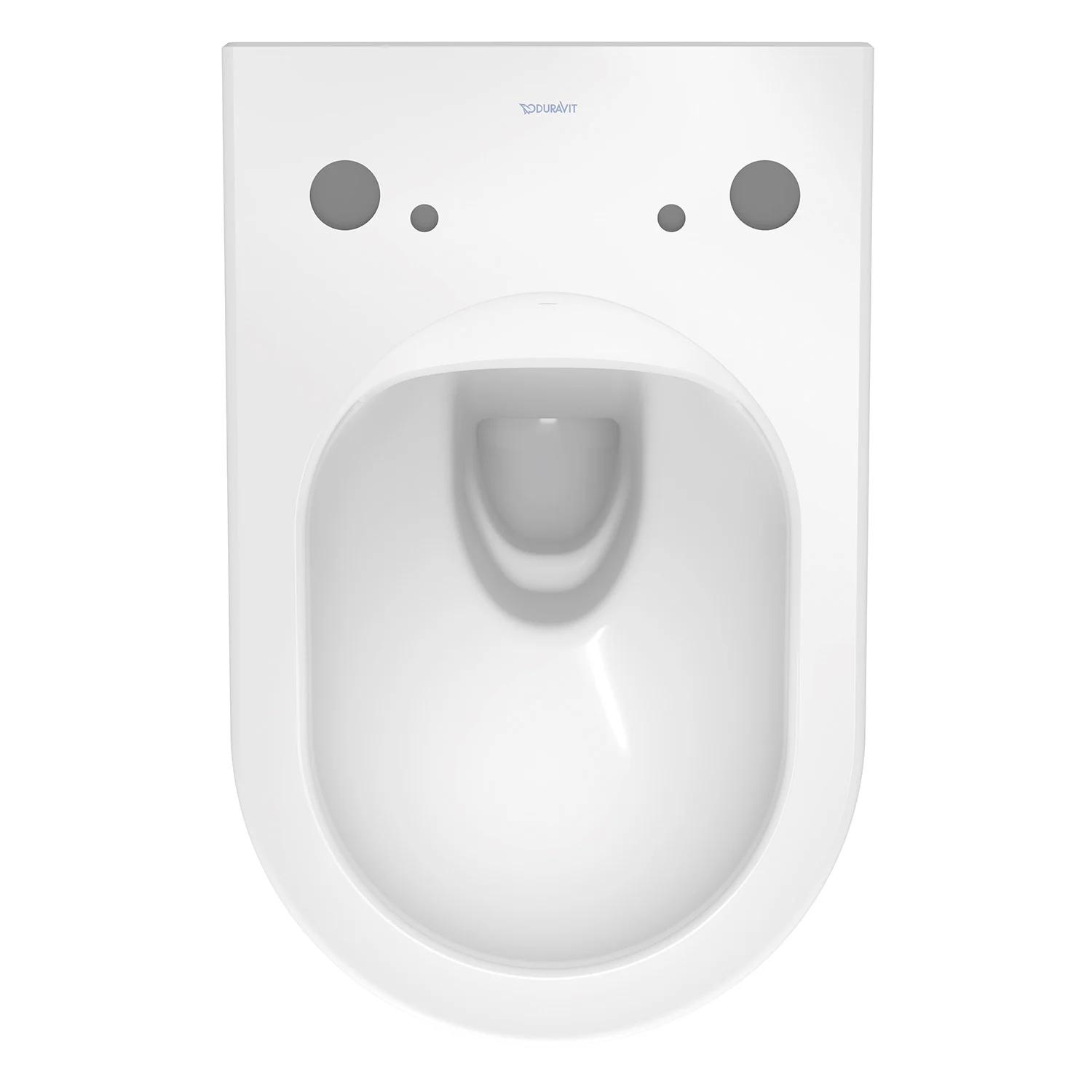 Wycięta toaleta widziana z góry, Duravit
