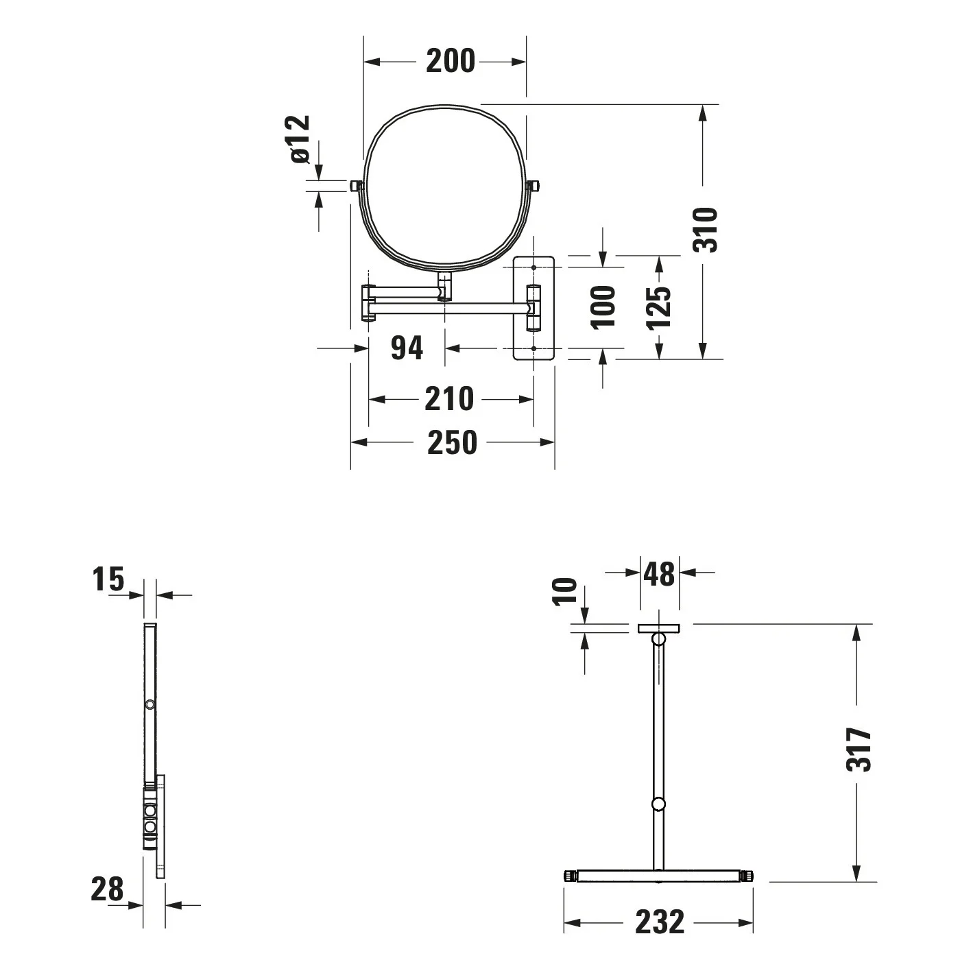 Duravit D-Code Kosmetikspiegel Bild 5