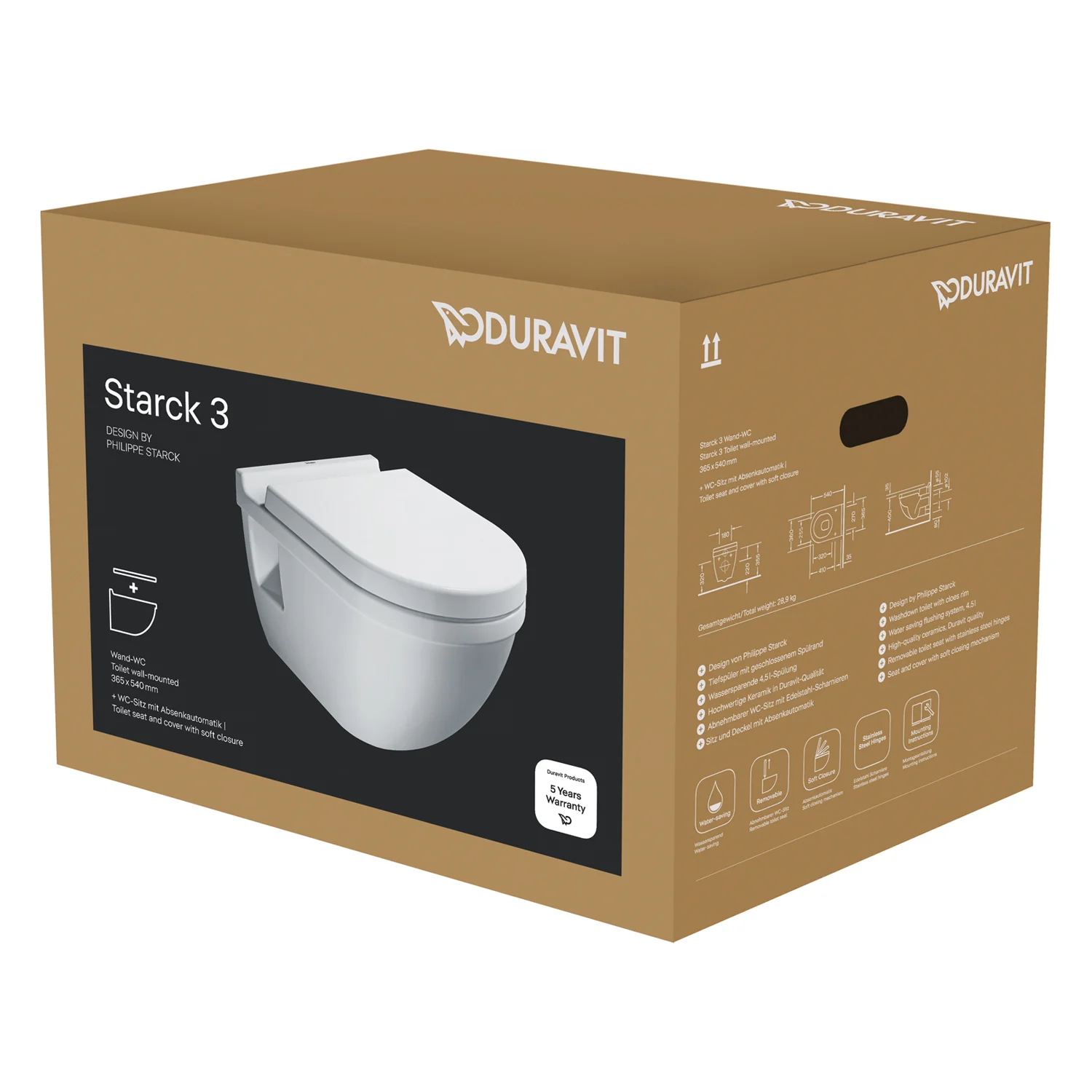 Duravit Starck 3 Wand-WC Set Bild 9