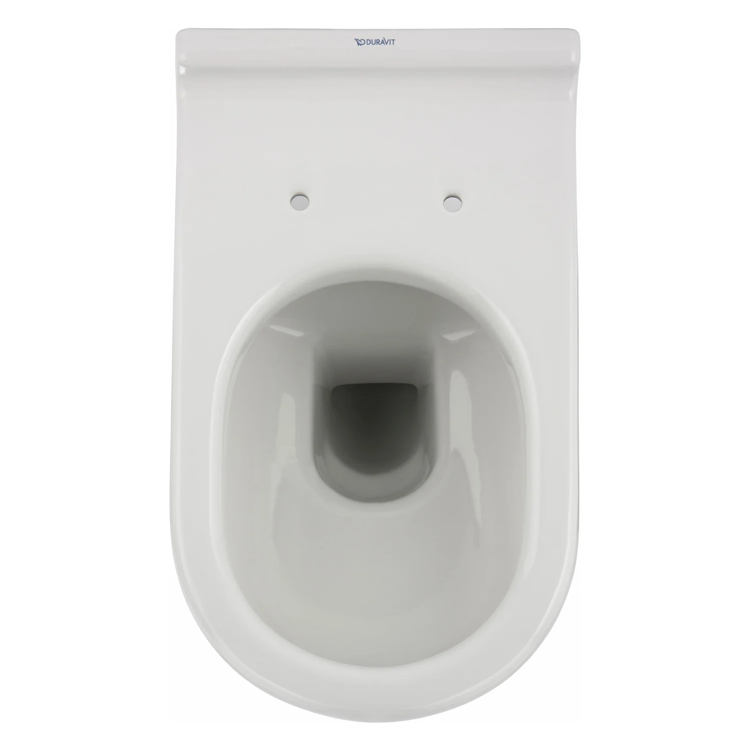 Biała miska WC z widokiem z góry, Duravit