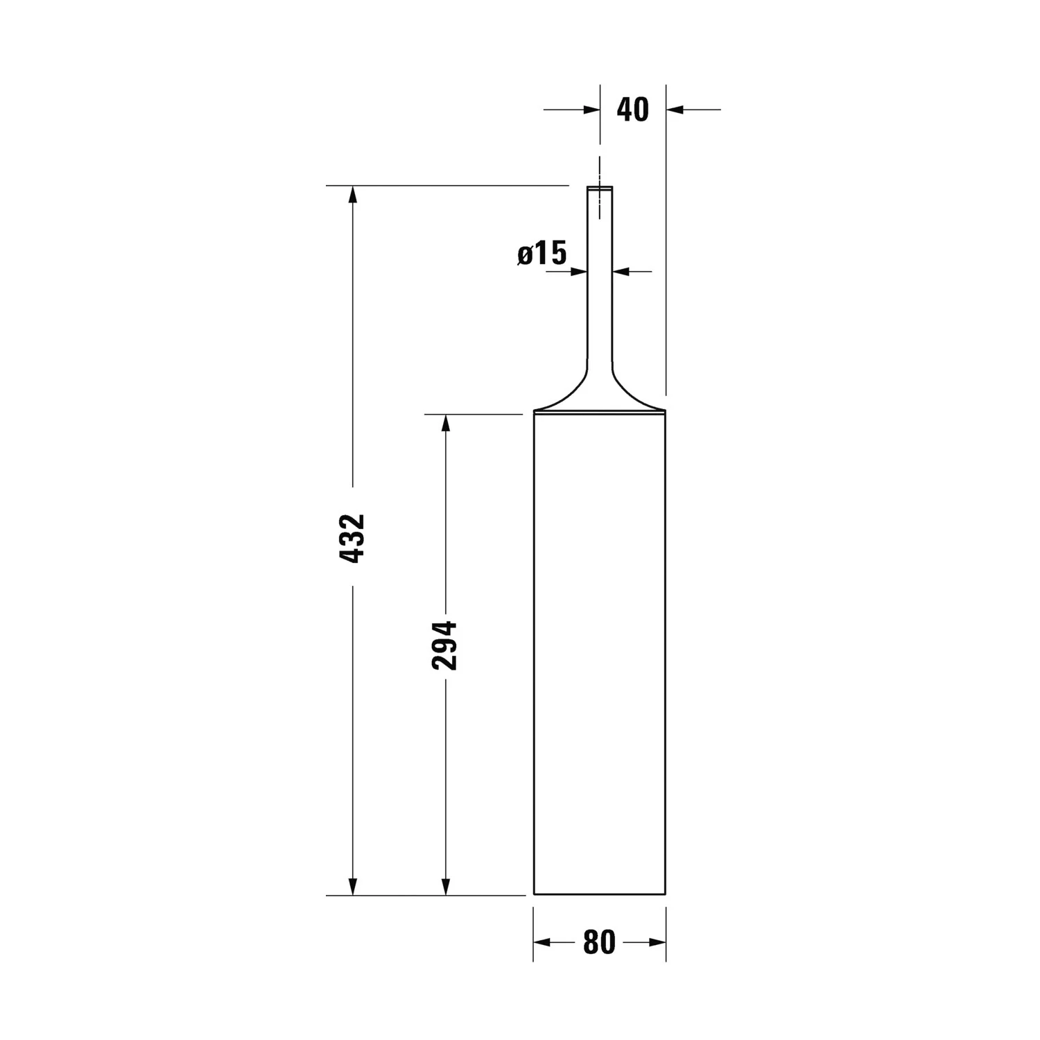 Duravit Starck T Bürstengarnitur bodenstehend Bild 5