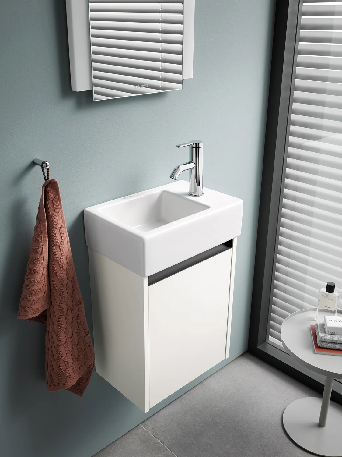 Duravit Vero Air Handwaschbecken mit 1 Hahnloch 38 x 25 cm, ohne Überlauf Bild 3
