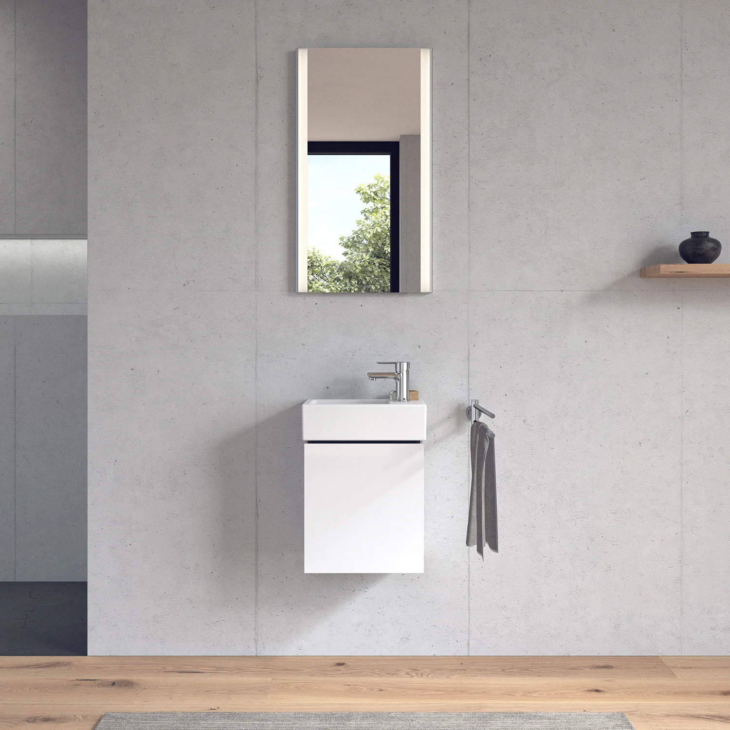 Duravit Vero Air Handwaschbecken mit 1 Hahnloch 38 x 25 cm, ohne Überlauf Bild 11