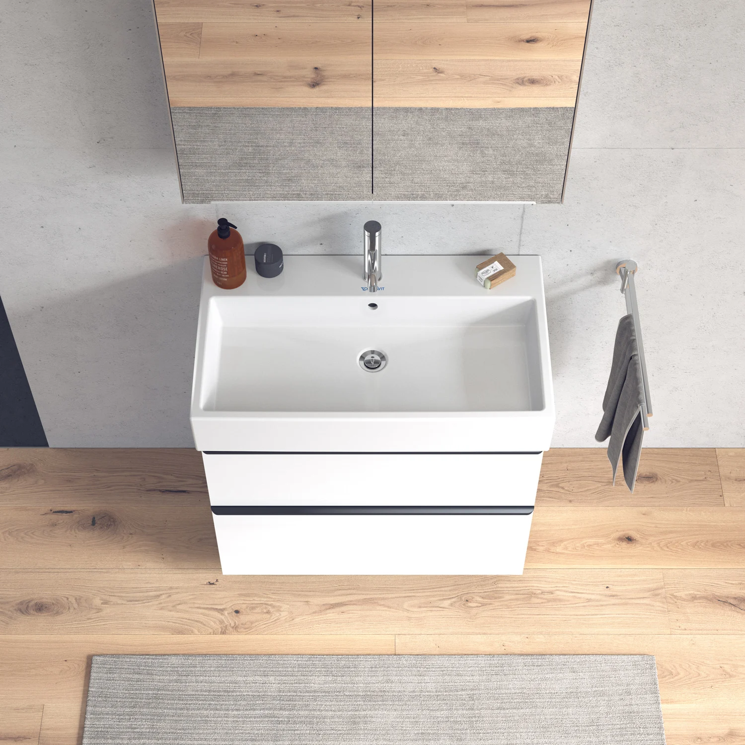 Duravit Vero Air Möbelwaschtisch mit 1 Hahnloch 80 x 47 cm, mit Überlauf Bild 7
