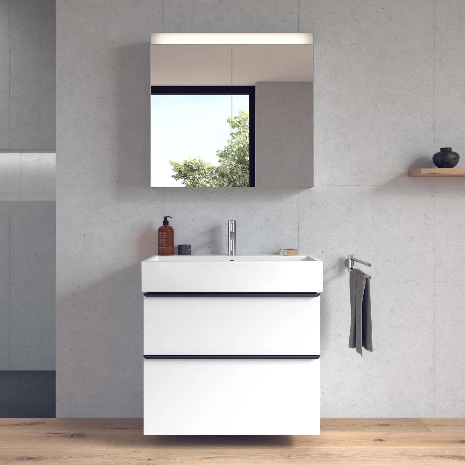 Duravit Vero Air Möbelwaschtisch mit 1 Hahnloch 80 x 47 cm, mit Überlauf Bild 8