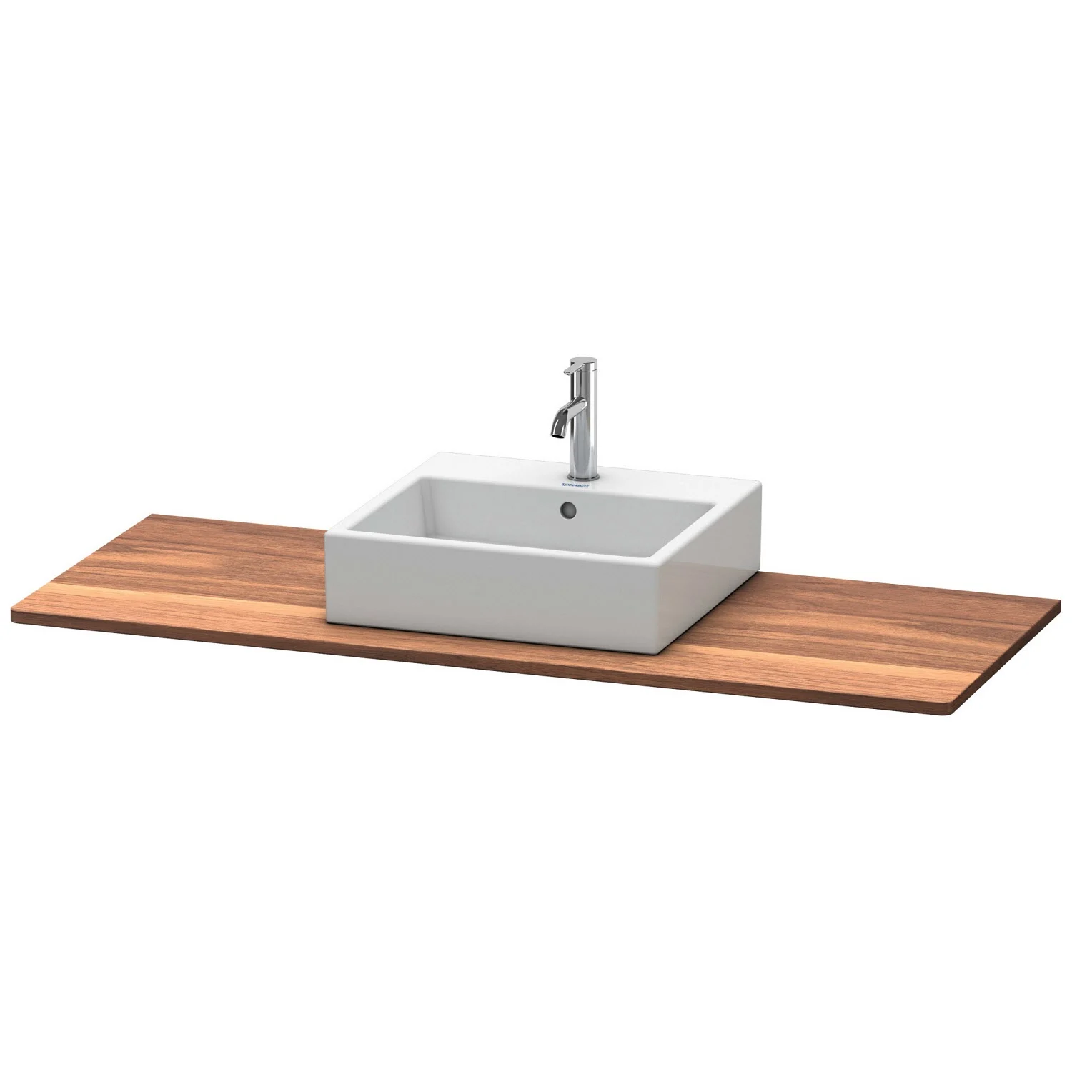 Duravit XSquare Massivholzkonsole 140 cm, mit einem Ausschnitt mittig