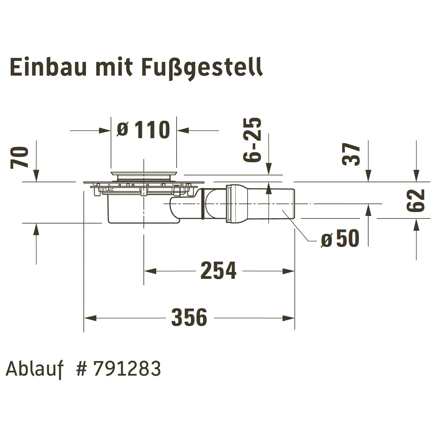 Duravit Duschwannenablauf für Tempano Duschwannen Bild 2