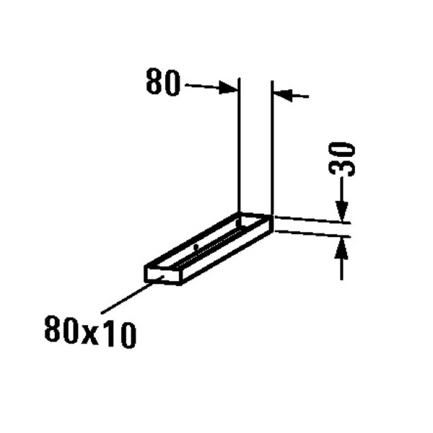 Duravit Handtuchhalter für Konsolen 48 cm Bild 2