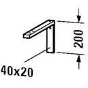 Duravit Konsolenträger-Winkel Bild 2