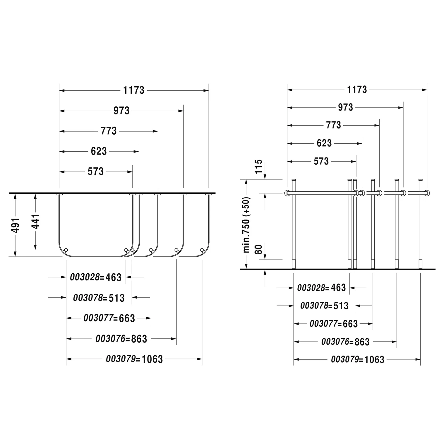 Duravit Happy D2 Metallkonsole Bild 2