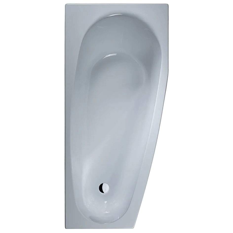 DUSCHOLUX Piccolo 174 Kleinraum-Badewanne Einbau Ecke rechts