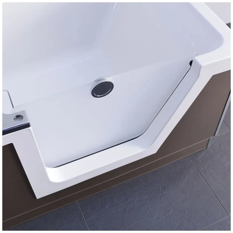 DUSCHOLUX Step-in Pure Badewanne 180 x 80 cm Einstieg rechts Bild 3