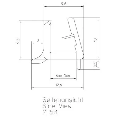 DUSCHOLUX Wasserabweisprofil für Collection 1 Bild 2