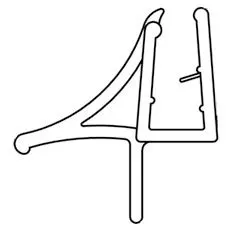 DUSCHOLUX Magic Round Wasserabweisprofil links