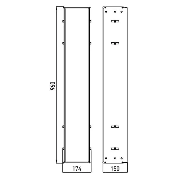Emco Einbaurahmen für asis Modul 150 Bild 2