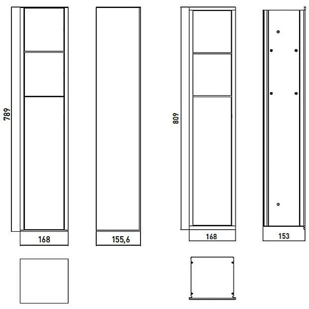 Emco asis 150 WC-Modul Public Unterputzmodell Türanschlag links Bild 3