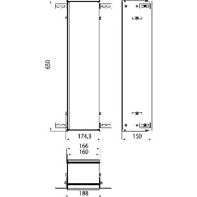 Emco Einbaurahmen für asis Module 150 Bild 2