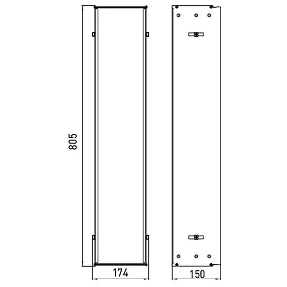 Emco Einbaurahmen für asis Modul 150 und Module 2.0 Bild 2