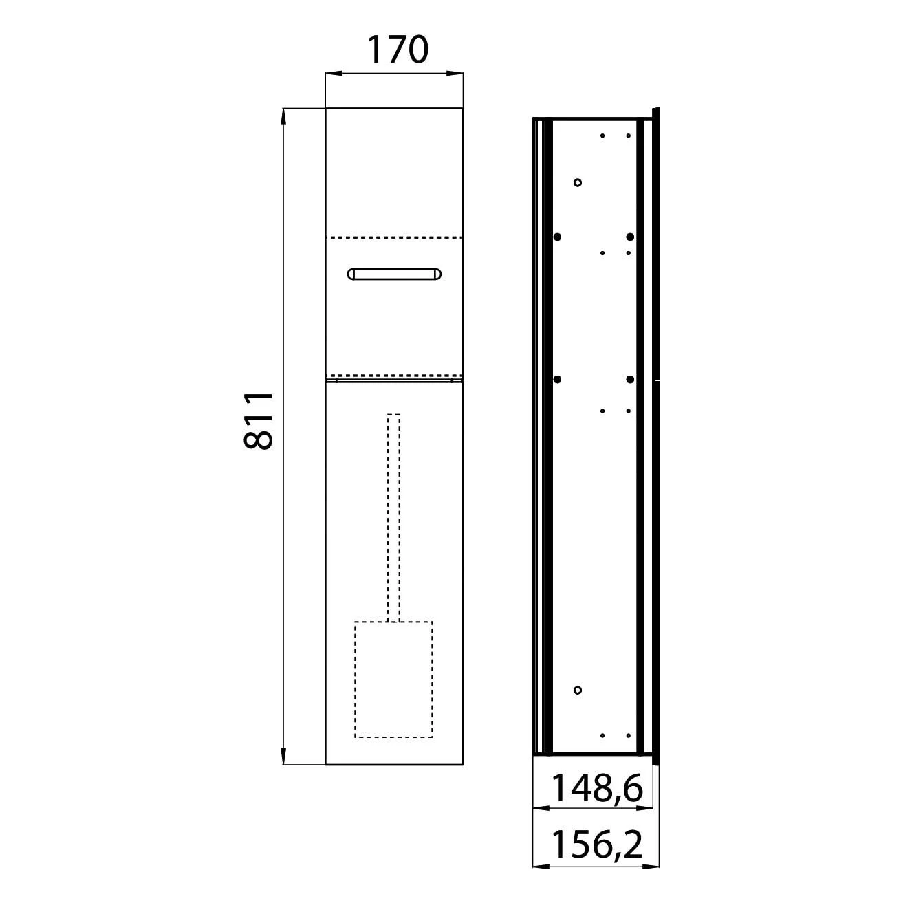 Emco asis 2.0 WC-Modul Unterputzmodell, Anschlag rechts Bild 5