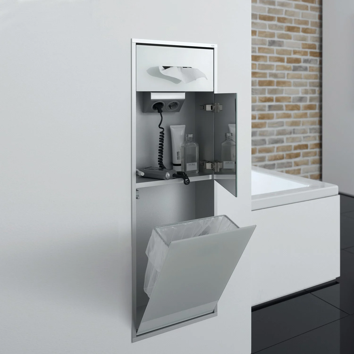 Emco asis 300 Abfallsammler-Modul, Unterputzmodell Bild 2