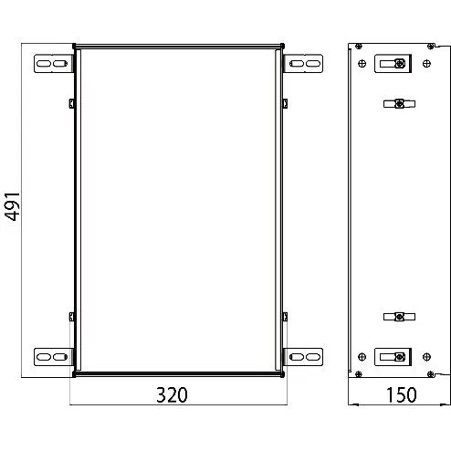 Emco asis module 300 Einbaurahmen Bild 2