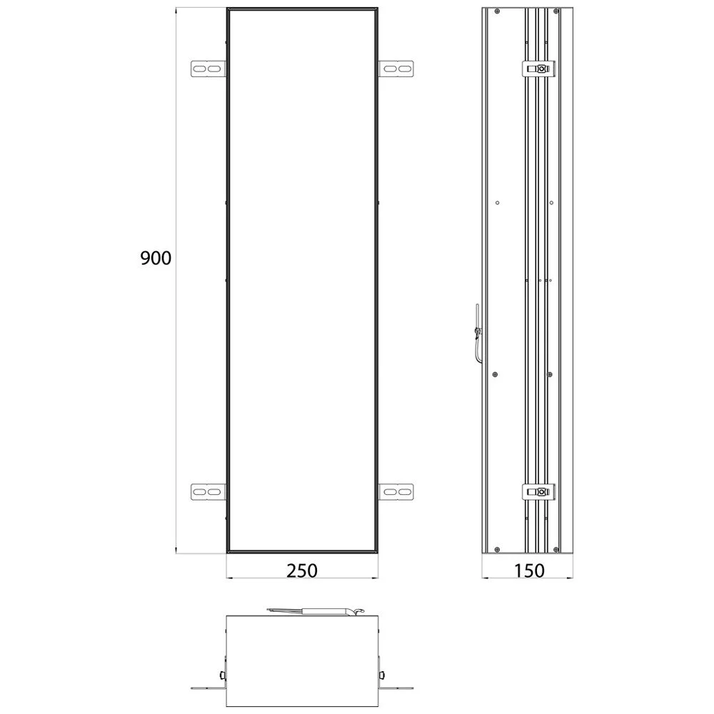 Emco asis plus Schrankmodul - Unterputzmodell 25 x 90 cm Bild 4