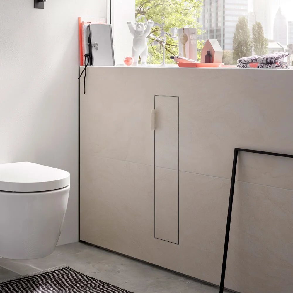 Emco asis plus WC-Modul - Unterputzmodell 15,4 x 65,8 cm, Türanschlag rechts Bild 2