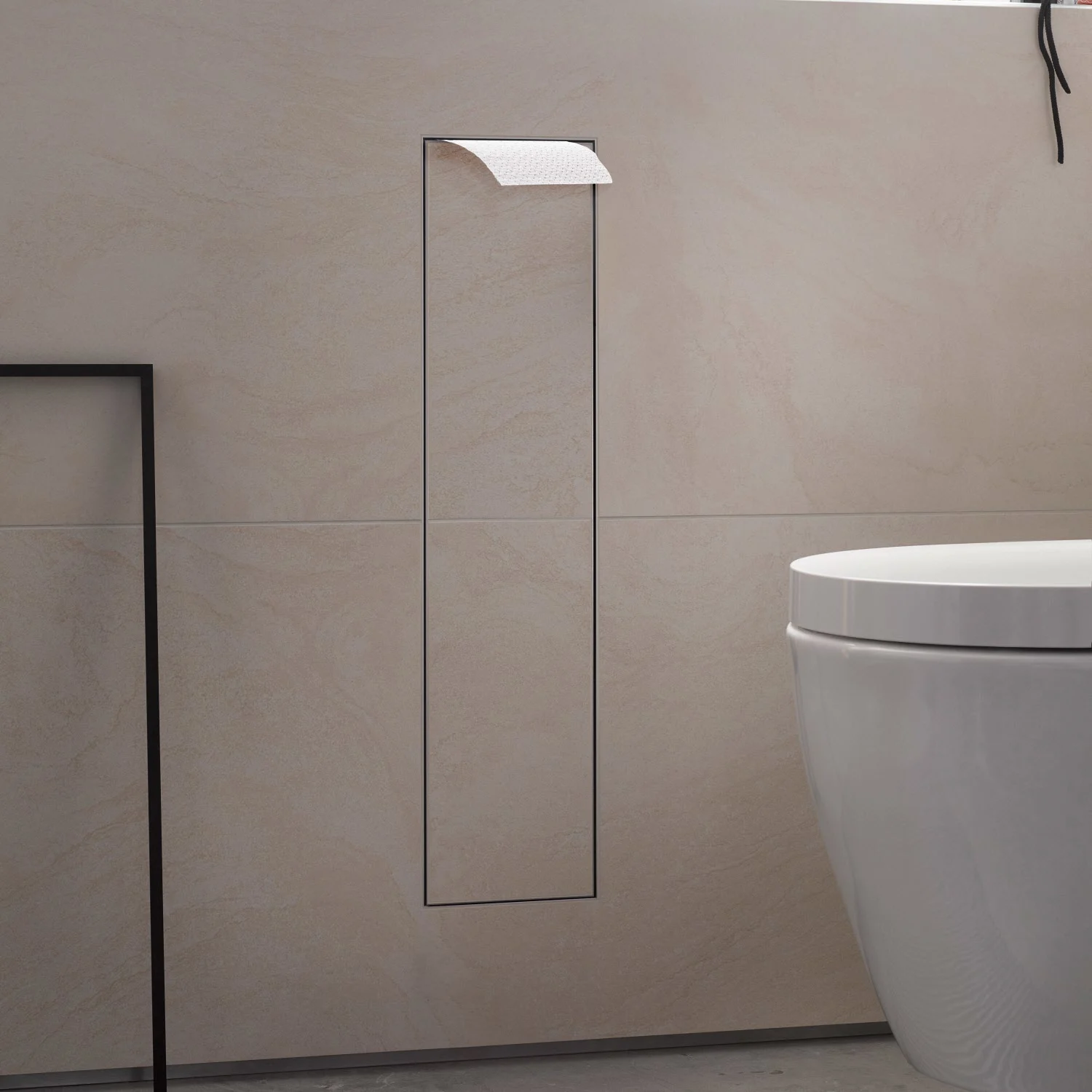 Emco asis plus WC-Modul - Unterputzmodell 15,4 x 65,8 cm, Türanschlag rechts Bild 2