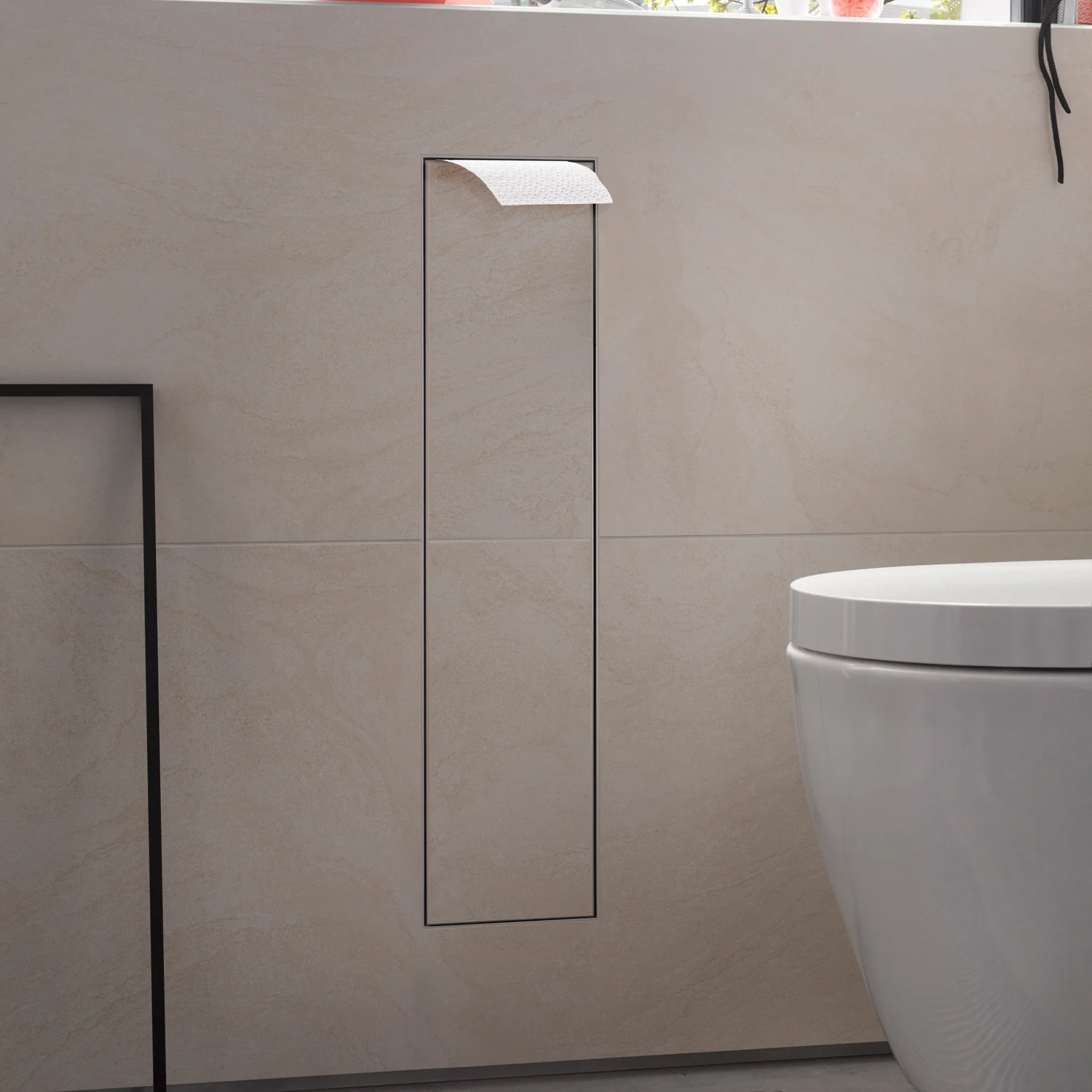 Emco asis plus WC-Modul - Unterputzmodell 15,4 x 80,3 cm, Türanschlag rechts Bild 2