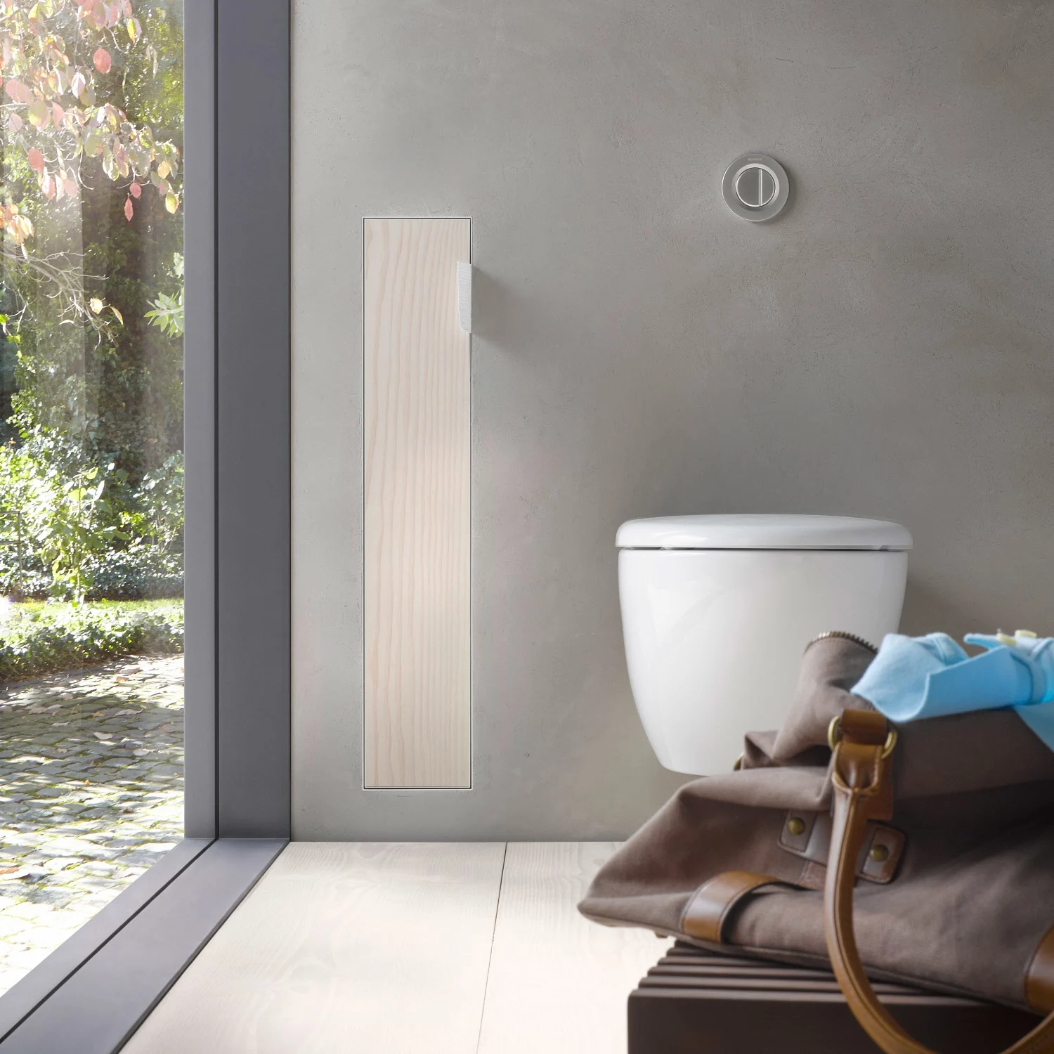 Emco asis plus WC-Modul - Unterputzmodell 15,4 x 80,3 cm, Türanschlag rechts Bild 2