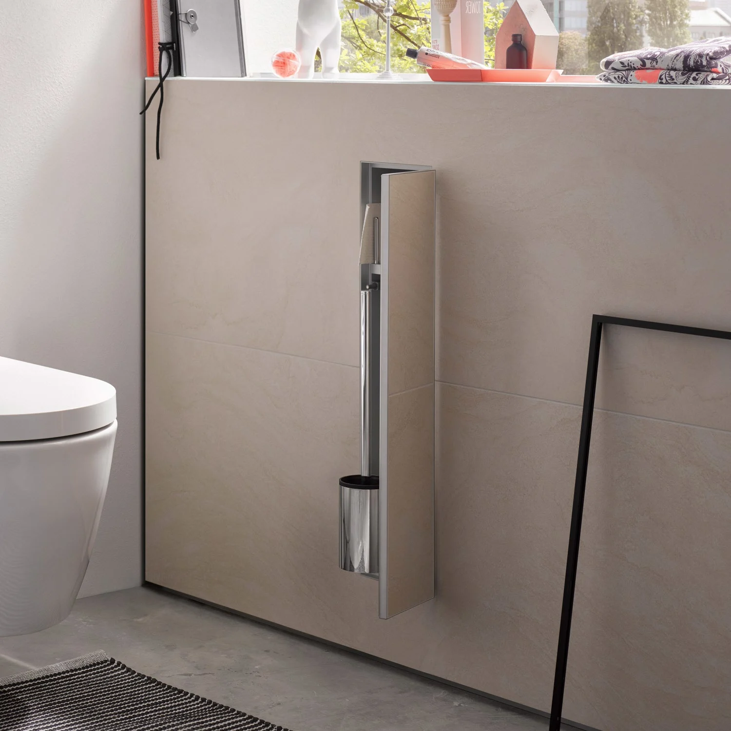 Emco asis plus WC-Modul - Unterputzmodell 15,4 x 65,8 cm, Türanschlag rechts Bild 3