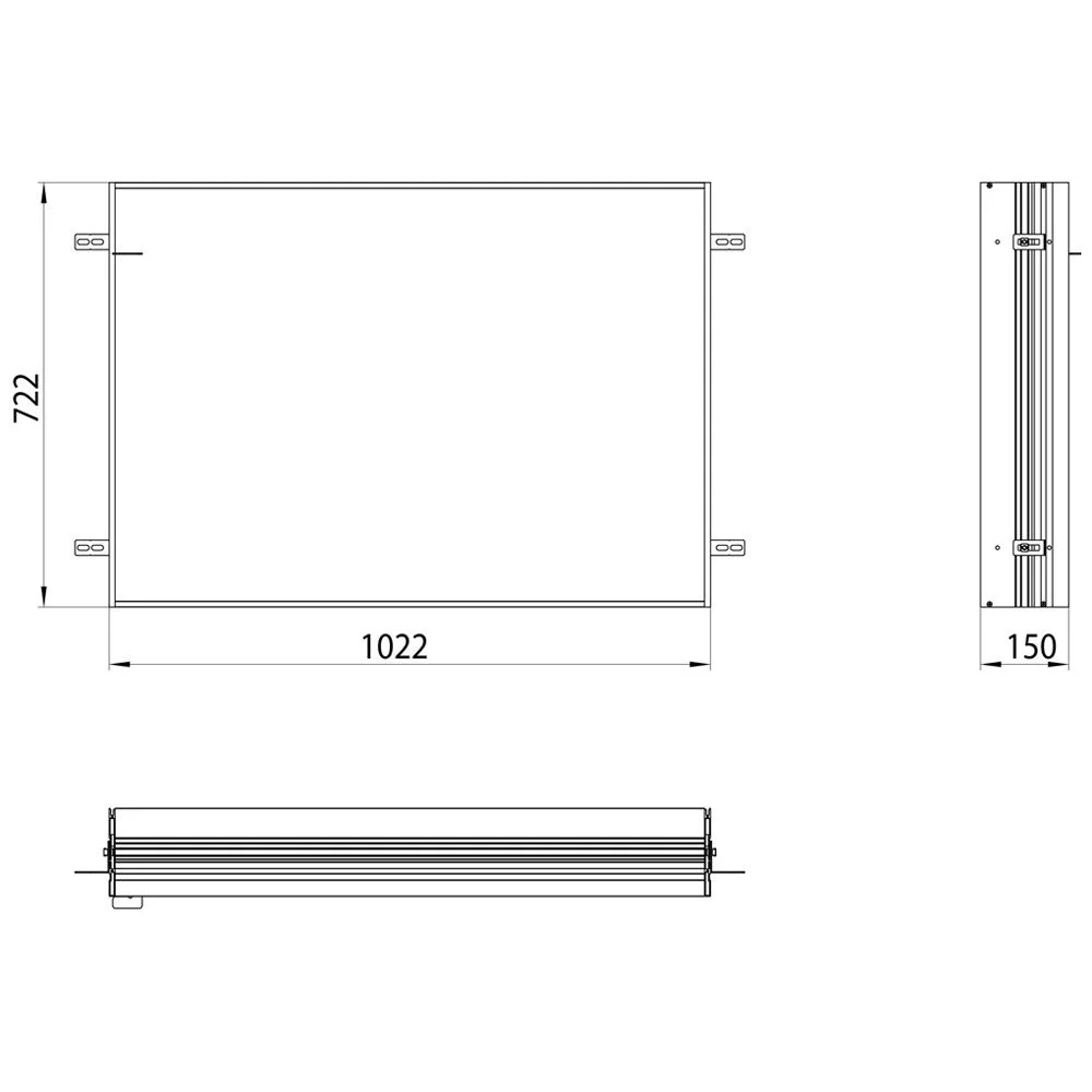 Emco prime Facelift Einbaurahmen für Unterputz LED-Lichtspiegelschrank 100 cm Bild 5