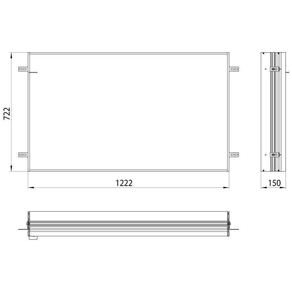 Emco prime Facelift Einbaurahmen für Unterputz LED-Lichtspiegelschrank 120 cm Bild 5