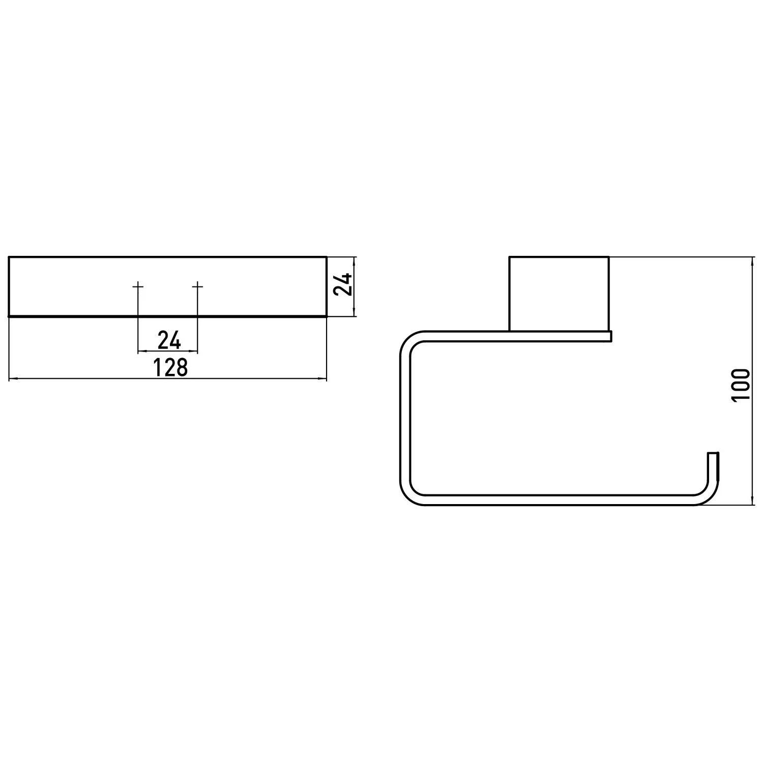 Emco Loft black Papierhalter ohne Deckel Bild 4