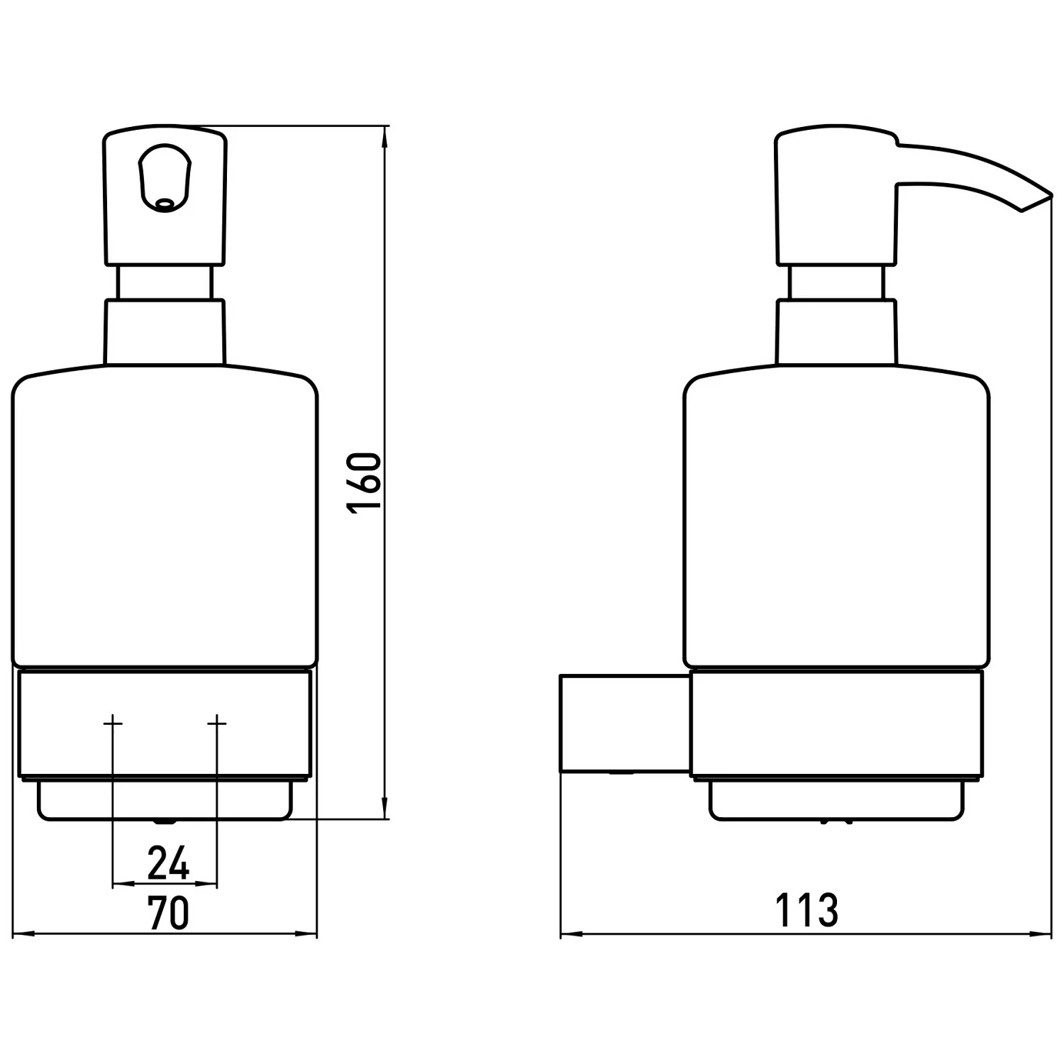 Emco Loft Flüssigseifenspender Wandmodell Bild 5