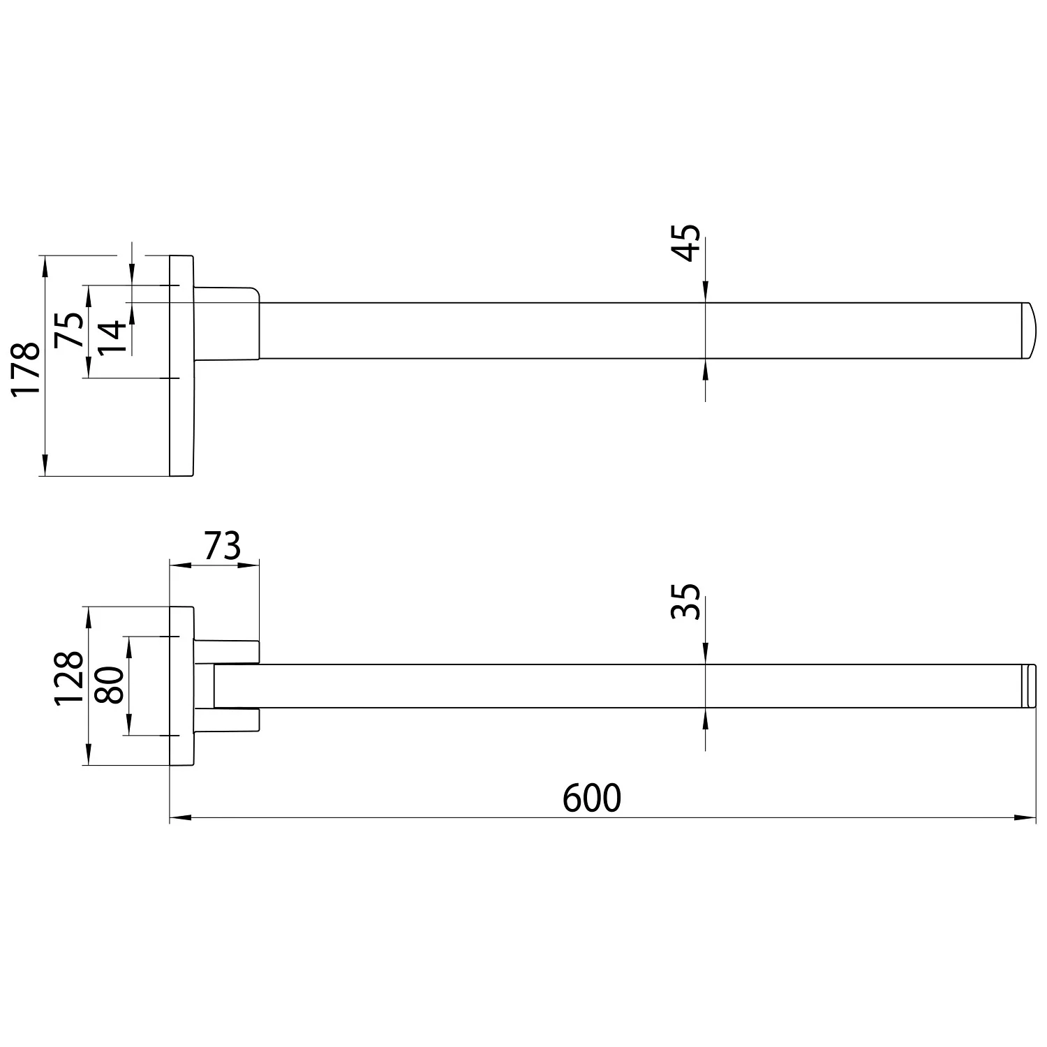 Emco Loft Stützklappgriff 60 cm Bild 5
