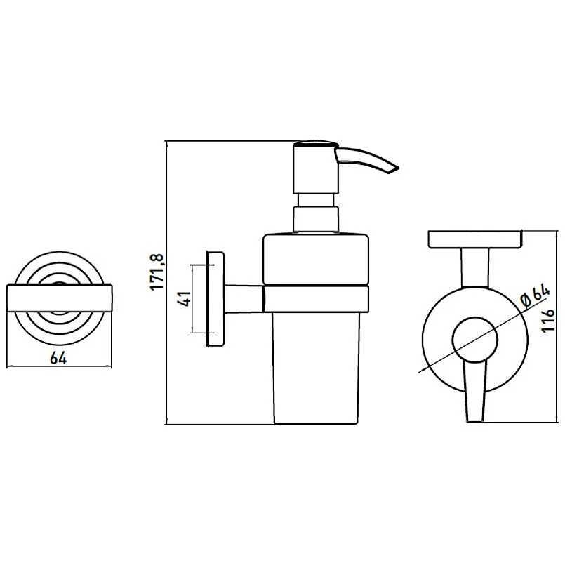 Emco Polo Flüssigseifenspender mit Behälter aus Kristallglas Bild 2