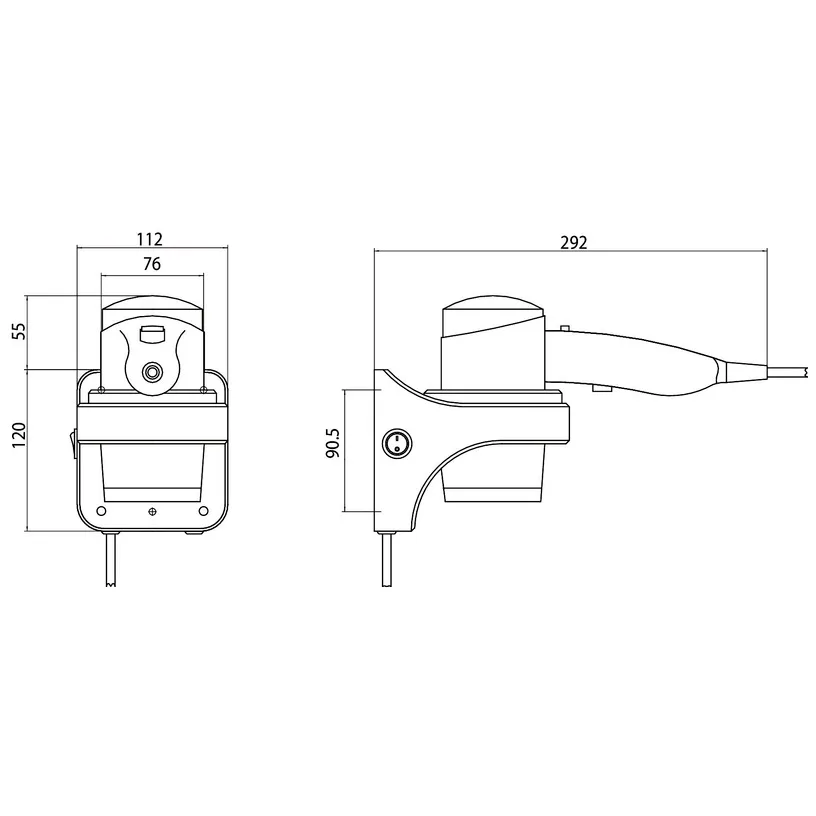 Emco system 2 Haartrockner, Wandmodell Bild 2