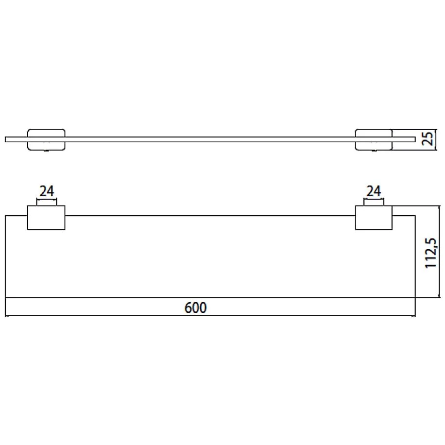 Emco system 2 Kristallglasablage 60 cm Bild 2