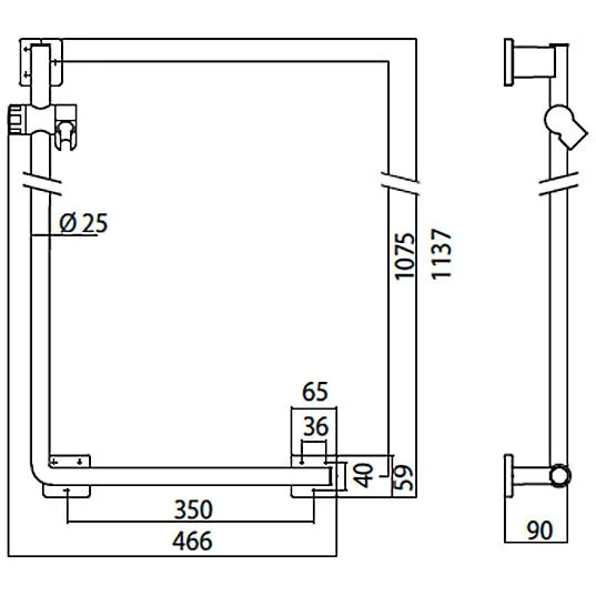 Emco system 2 Dusch-Haltegriff Bild 2