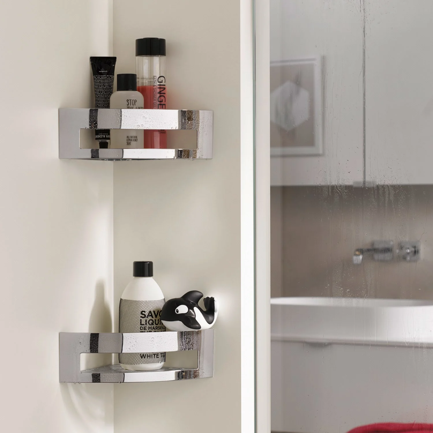 Emco system 2 Eckwandkorb mit verdeckter Befestigung Bild 3