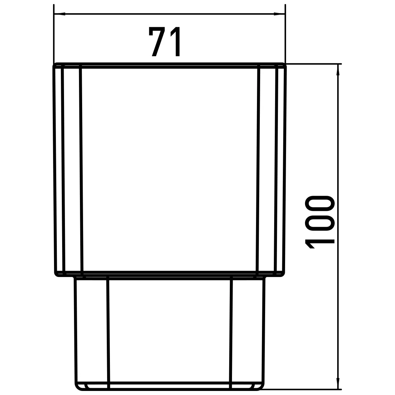 Emco Ersatzglas für Loft und Trend Glashalter Bild 5