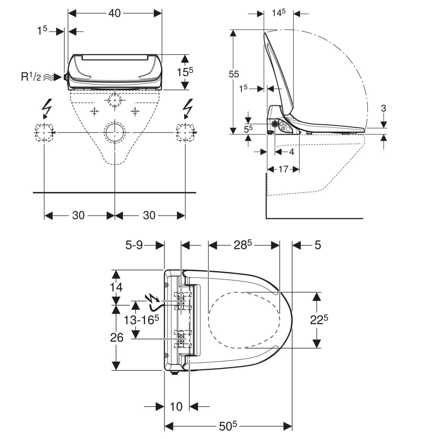Geberit AquaClean 4000 WC-Aufsatz Bild 5