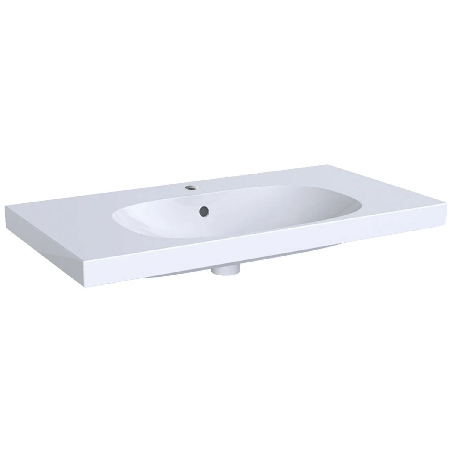 Geberit Acanto Waschtisch mit Ablagefläche 90 x 48,2 cm