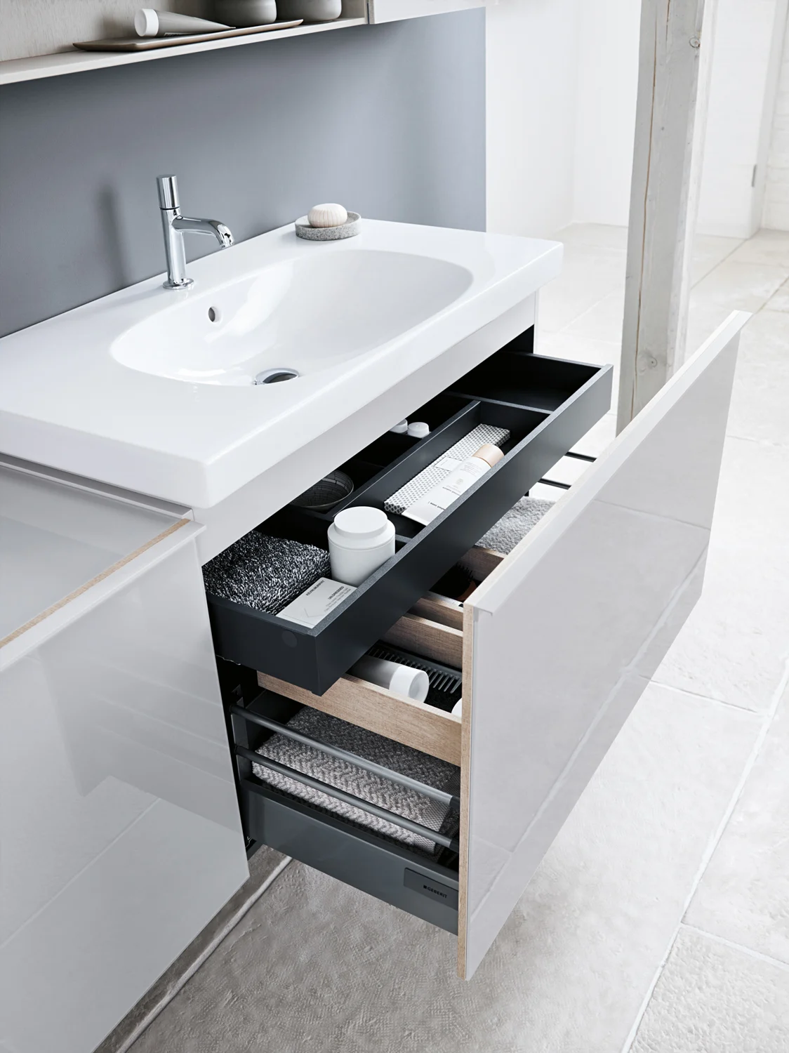 Geberit Acanto Waschtisch mit Ablagefläche 90 x 48,2 cm Bild 2