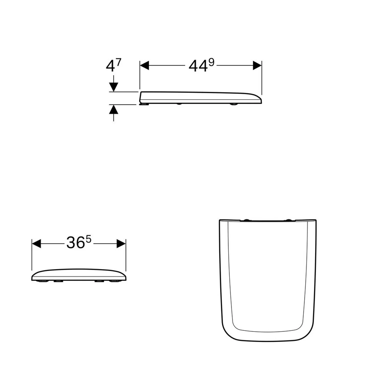 Geberit iCon Square WC-Sitz mit Absenkautomatik Bild 3