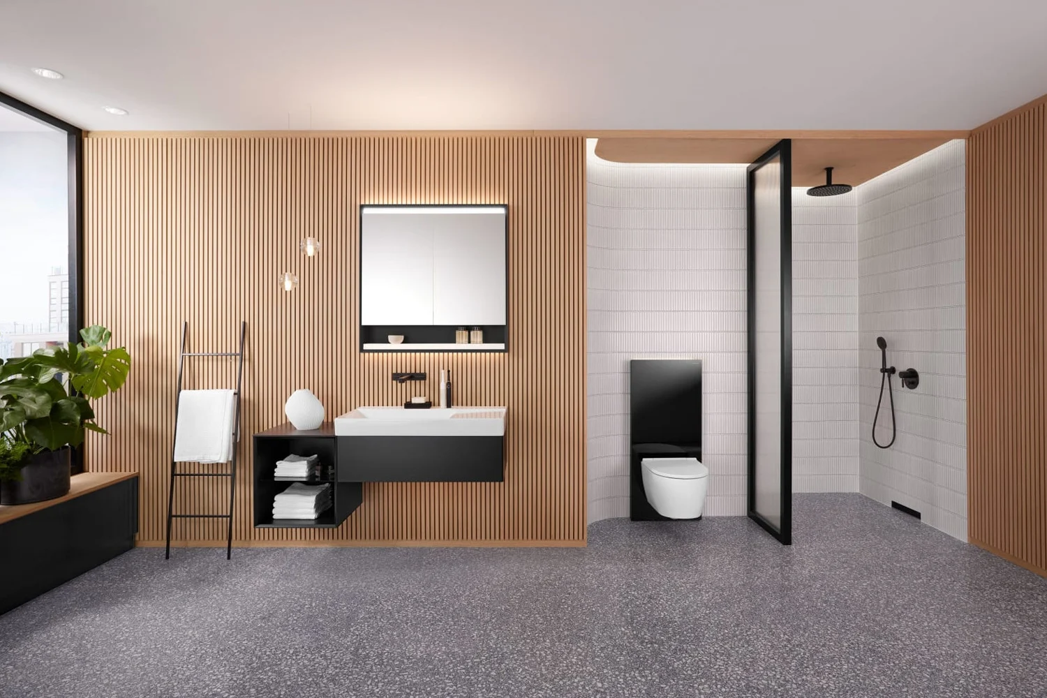 Geberit ONE Wand-Tiefspül-WC, mit TurboFlush und WC-Sitz Bild 9
