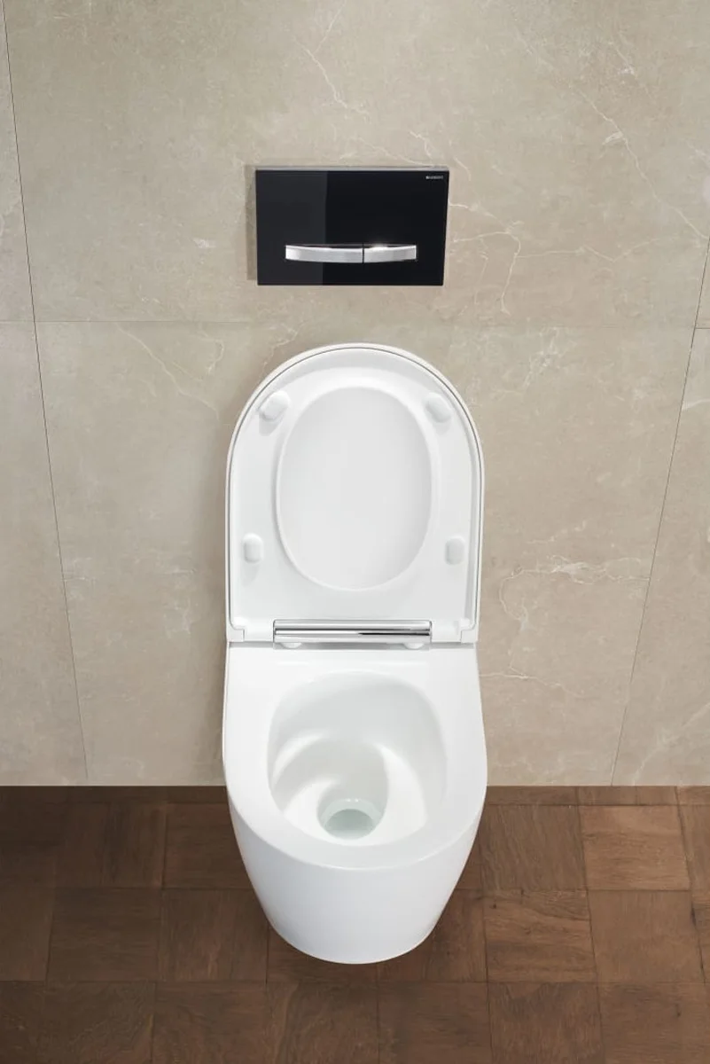 Otwarta toaleta w łazience z góry, Geberit