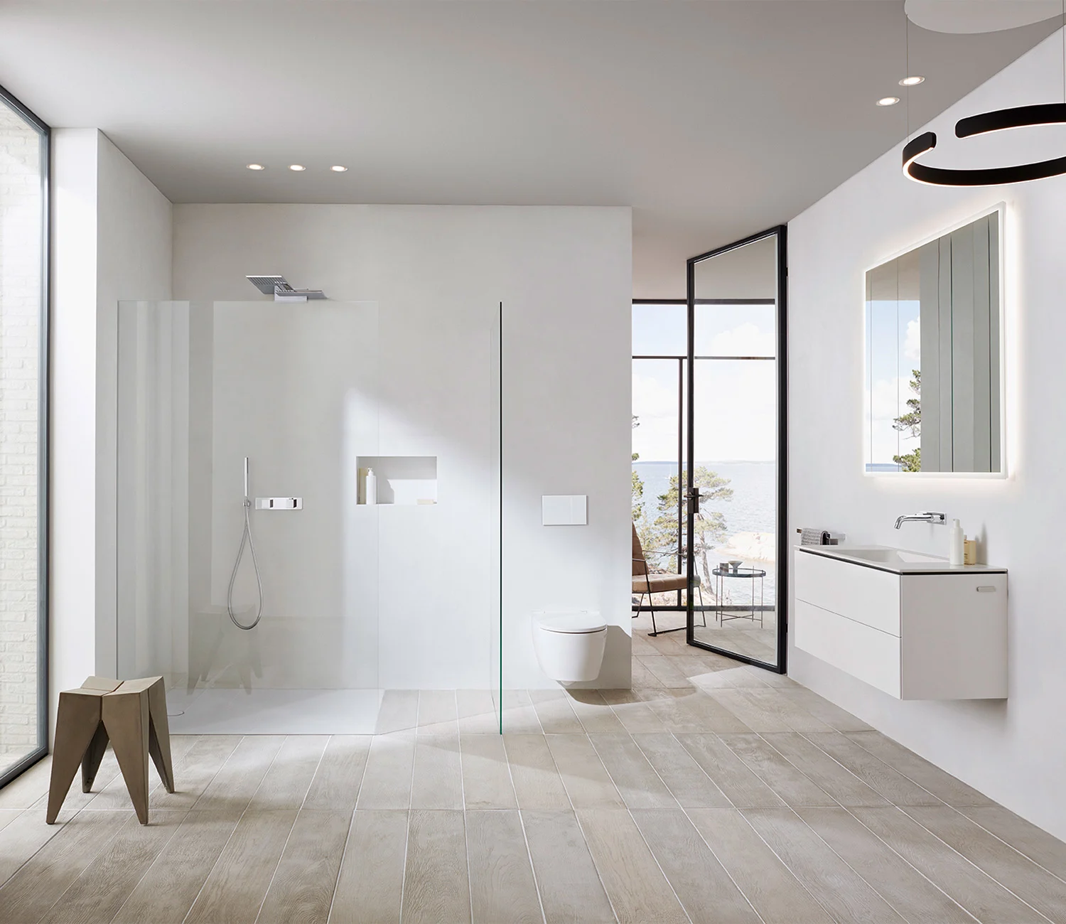 Geberit ONE Wand-Tiefspül-WC, mit TurboFlush und WC-Sitz Bild 8